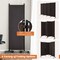 4-Panel Folding Room Divider 6 Feet Rolling Privacy Screen with Lockable Wheels